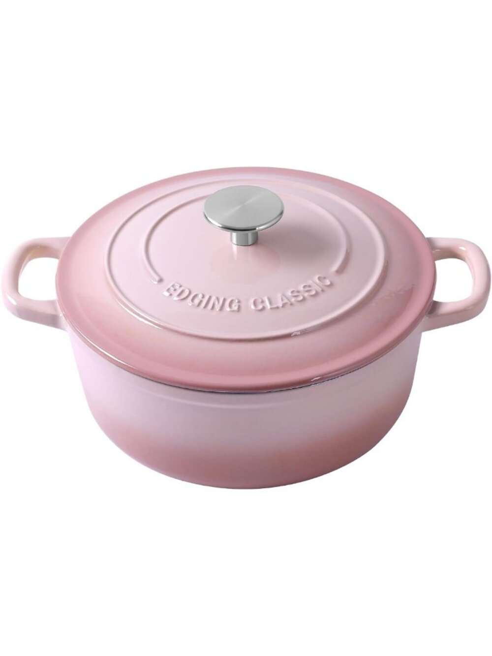 Enameled Cast Iron Dutch Oven, 7 Quart Round Pot with Lid for Baking & Cooking